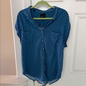 Jachs Blue Shirt with White Pattern